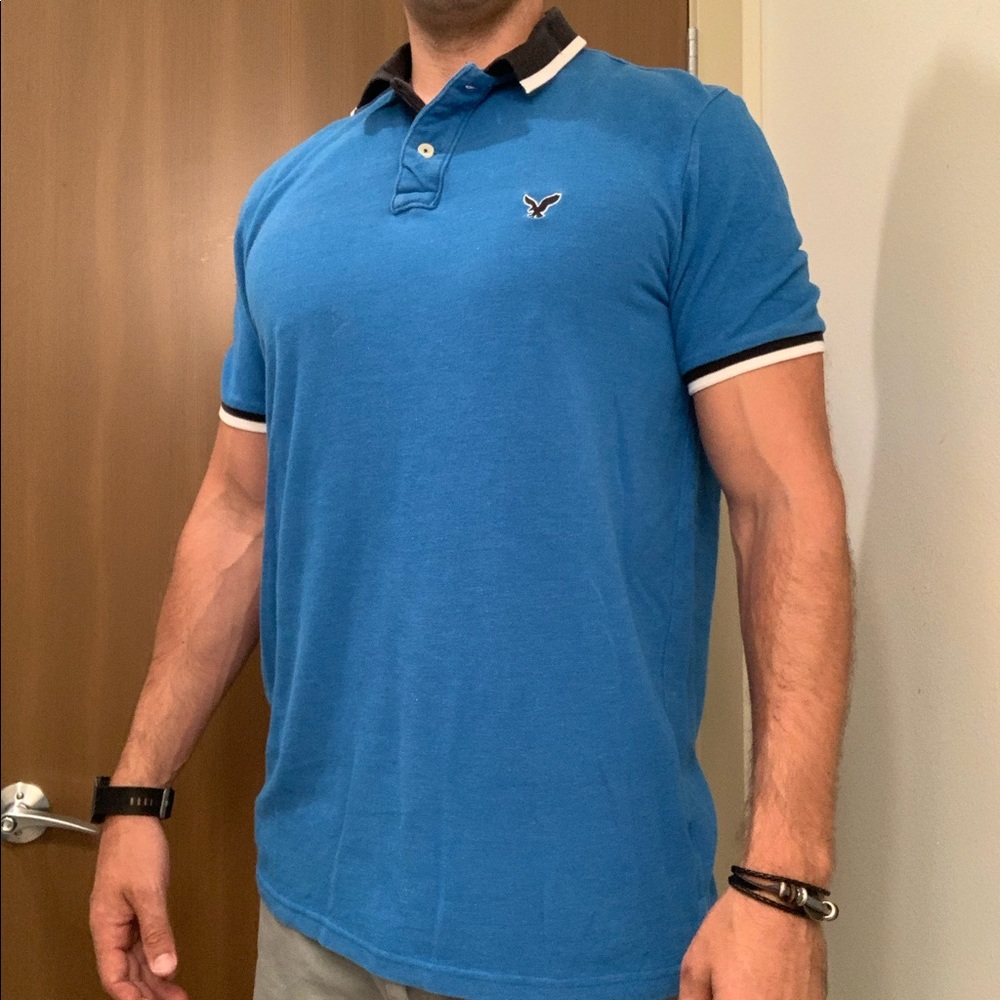 American Eagle Blue Polo